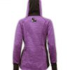 purple black jacket hood summit edge logo back brand