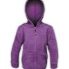 purple girls sports jacket zip up toddlers summit edge brand