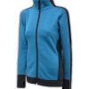 women's fitted jacket, power stretch fleece, blue