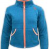 babies toddlers blue and orange fleece jacket zipper summit edge brand