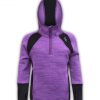 purple and black youth kids pullover hoodie se logo