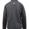 black jacket back summit edge logo coarse weave fleece