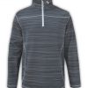 summit edge outerwear brand gray mens quarter zip workout pullover, printed, white zipper, collar,