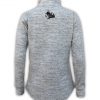 gray sweater back summit edge brand logo mountain fleece