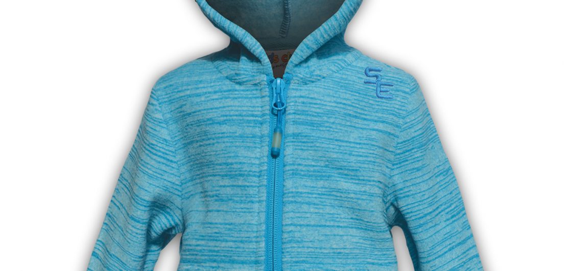 kids hoodie zip up blue summit edge brand polar fleece