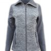 summit edge outerwear brand womens sports jacket, gray, collar, cream, soft comfortable low price