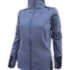 womens high collar jacket sporty blue summit edge outerwear